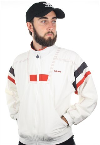 VINTAGE 80S ADIDAS WINDBREAKER SHELL JACKET