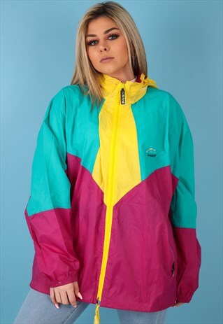 VINTAGE ADIDAS WINDBREAKER JACKET IN MULTI NJ523B