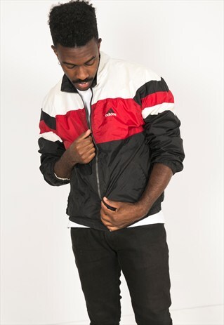 VINTAGE 80S USA ADIDAS SHELL SPORT JACKET / R038