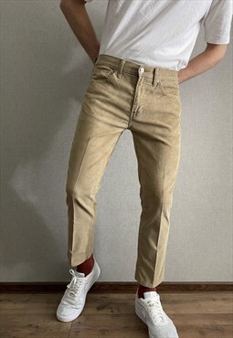 Levis 511 Limited Mens Beige Velvet pants size 34x32