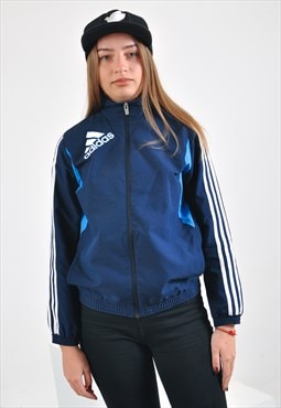 Vintage ADIDAS shell track jacket in navy