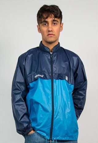 VINTAGE ADIDAS BLUE CAGOULE JACKET