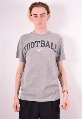 NIKE MENS VINTAGE T-SHIRT TOP MEDIUM GREY 90S
