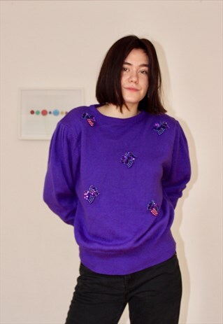 PURPLE BEADED JUMPER
