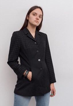 Vintage Women M Blazer Jacket France Coat Top Warm Office