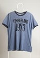 Vintage Timberland Crewneck Print T-shirt Navy