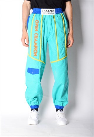 VINTAGE 80S MINT GREEN SPORTS PANTS