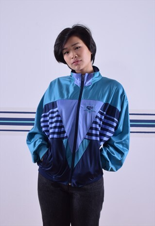 TEAL,PURPLE AND NAVY HI-TEC TRACK JACKET