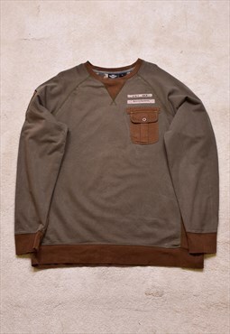 Harley Davidson Khaki Military Sweater