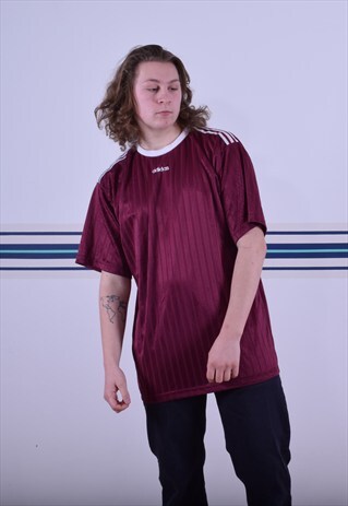 MAROON ADIDAS SPORTS T-SHIRT