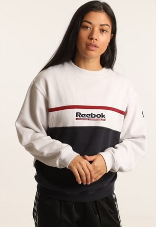VINTAGE REEBOK EMBROIDERED SPELLOUT SWEATSHIRT