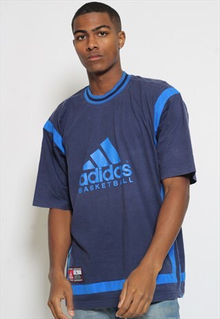 VINTAGE ADIDAS BASKETBALL LOGO T-SHIRT
