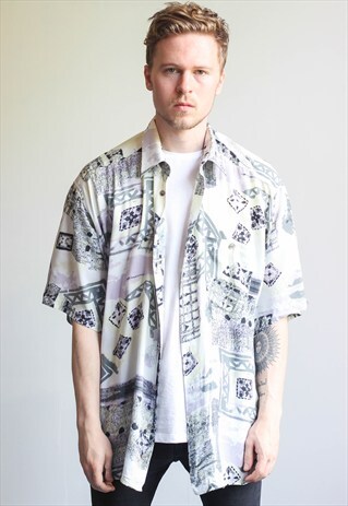 VINTAGE OVERSIZED ABSTRACT SHIRT