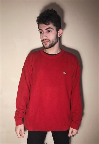 VINTAGE LOGO RED JUMPER