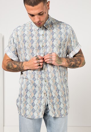 VINTAGE 80S SHORT SLEEVE SHIRT / S1648