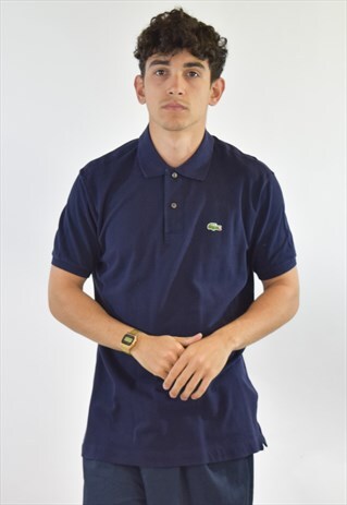 VINTAGE BLUE LACOSTE 90S POLO SHIRT
