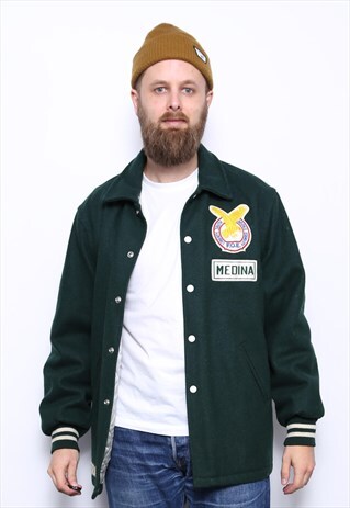 VINTAGE WOOL CHAMPION VARSITY COACHES JACKET