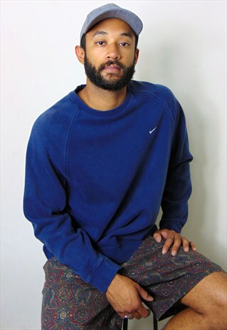 90S CLASSIC SPORTSWEAR SWOOSH FADED BLUE SWEATSHIRT