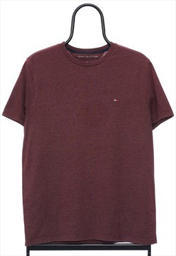 Vintage Tommy Hilfiger Maroon Logo TShirt Womens