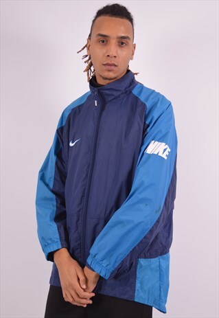 NIKE MENS VINTAGE JACKET XL BLUE 90S