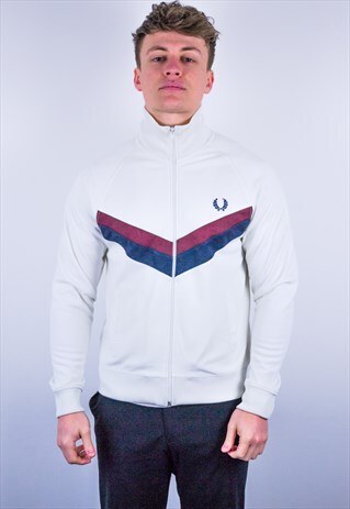 VINTAGE FRED PERRY JACKET IN WHITE