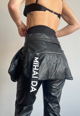 Romanian Designer Zarug Box Leather Belt Bag