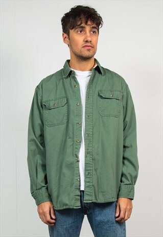 WRANGLER ARMY GREEN SHIRT