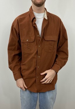 Vintage brown heavy cotton shirt