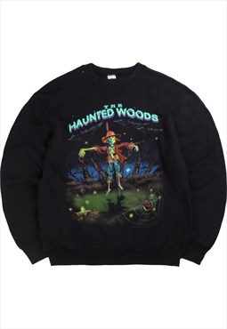 Vintage 90's Fruit of the Loom Sweatshirt "The Haunted