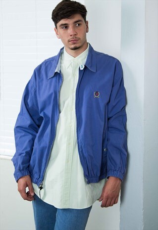VINTAGE TOMMY HILFIGER HARRINGTON JACKET LOGO 90S L 17.4