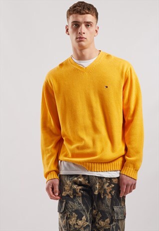 VINTAGE TOMMY HILFIGER V-NECK JUMPER
