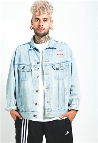 VINTAGE 80S ORIGINAL LEE BASIC DENIM JACKET / S6719