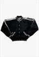 VINTAGE Y2K REPLAY BLUE JEANS BLACK BOMBER JACKET