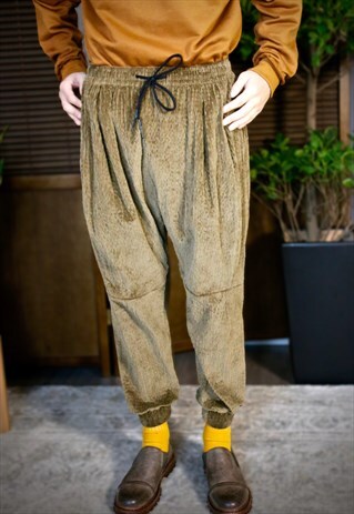 THICK CORDUROY HAREM TROUSERS