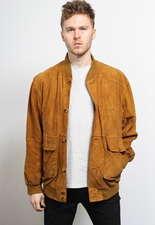 VINTAGE SUEDE BOMBER JACKET