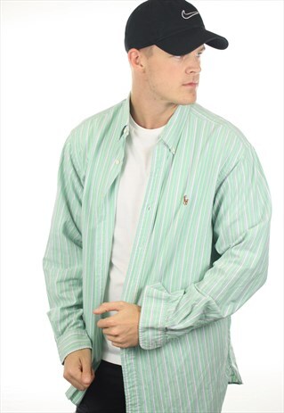 VINTAGE RALPH LAUREN STRIPED LONG SLEEVE SHIRT
