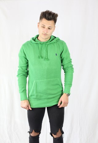 VINTAGE RALPH LAUREN HOODIE JUMPER SMALL WAFFLE CASUAL SPORT