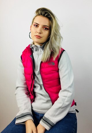 NORTH FACE PINK GILET