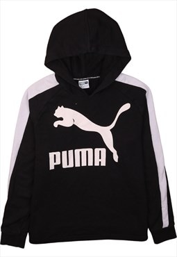 Vintage 90's Puma Hoodie Pullover Spellout Black Small