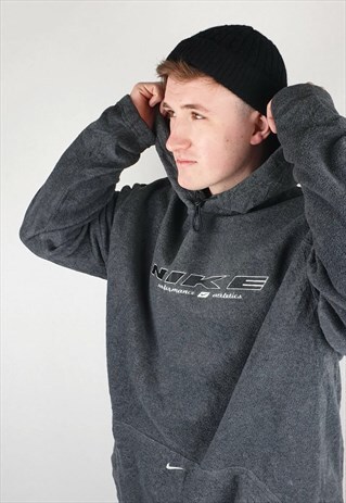VINTAGE 90S NIKE FLEECE HOODIE SWEATSHIRT