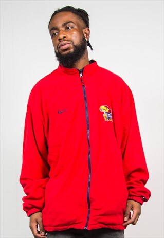 NIKE REVERSIBLE KANSAS JAYHAWKS FLEECE JACKET