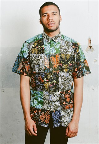 VINTAGE PATCHWORK PATTERNED SHIRT