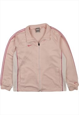 Vintage 90's Nike Sweatshirt Swoosh Full Zip Up Pink Small
