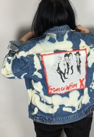 GENERATION X ACID WASH REWORKED WRANGLER DENIM JACKET
