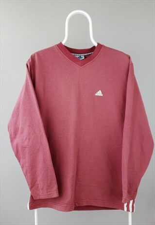 burgundy adidas sweatshirt