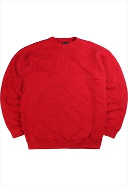 Vintage  M Sport Sweatshirt Heavyweight Plain Crewneck Red