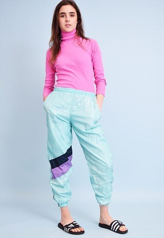 90'S RETRO ATHLEISURE SPORTS TRACKSUIT BOTTOM TROUSERS