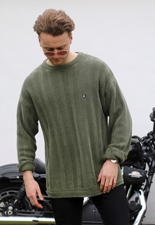 RALPH LAUREN CHAPS USA 90S MINIMALIST KNITTED JUMPER