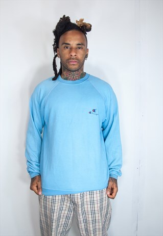 RARE CHAMPION BLUE VINTAGE SWEATER