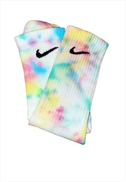 Nike custom tie dye socks - candy crush unisex 5-8 U.K